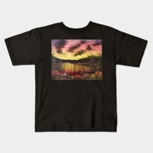 Red Sunset Kids T-Shirt